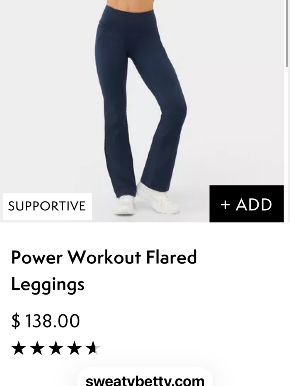 Sweaty Betty Black Flared Yoga Pants size medium - Picture 4 of 4